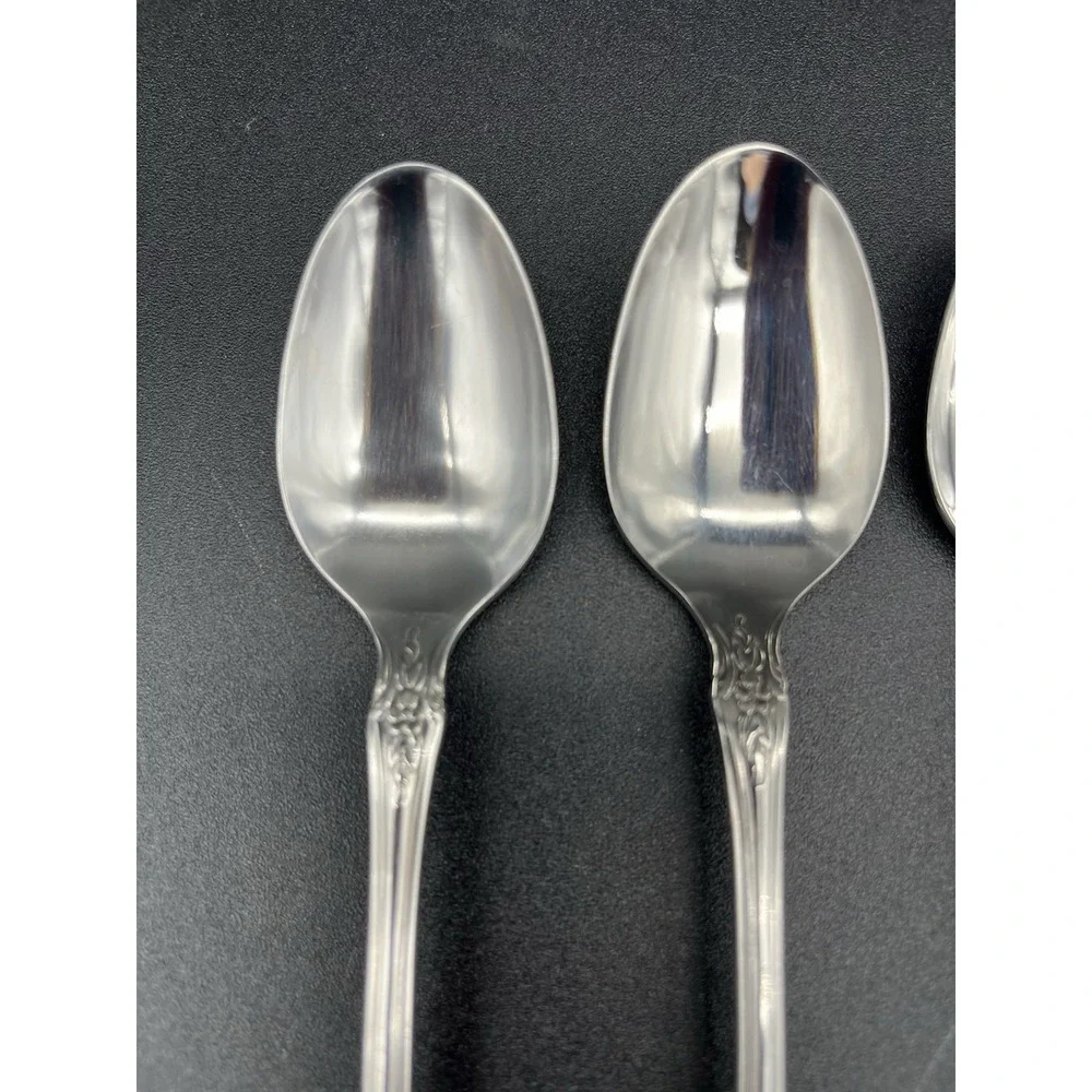 Brahms Stainless Iced Tea Spoons 3 Piece Set Oneida Silver Distinction Plus
